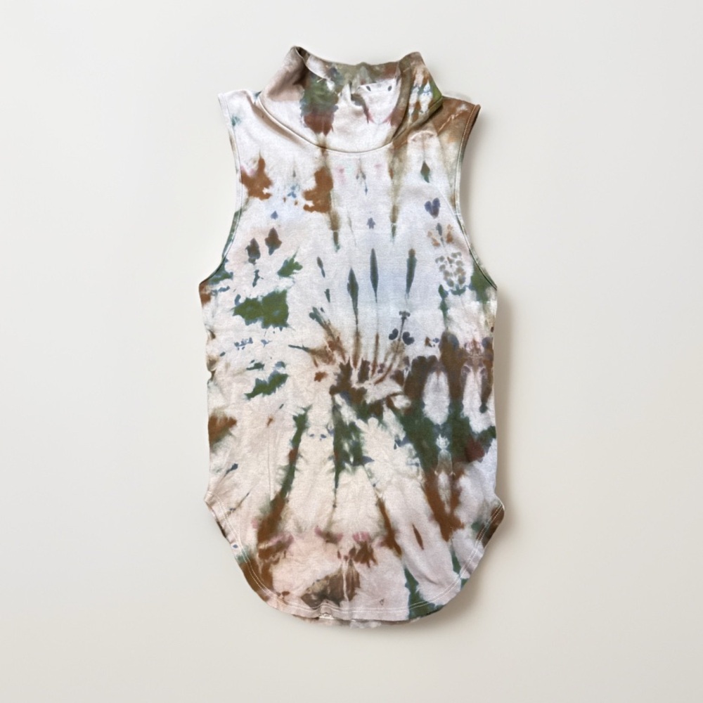 Free People Hand Tie Dyed LA Livin Muscle Tank in XS